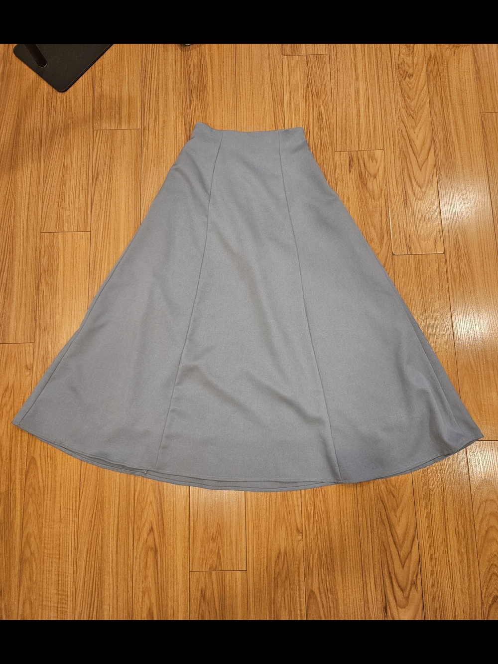 Blue A-Line Midi Maxi Skirt With Liner From Japan